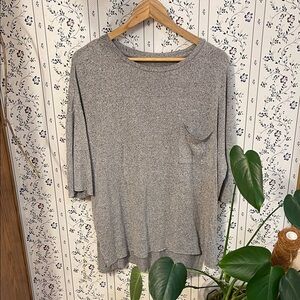 Falls Creek Heather Gray Knit Top